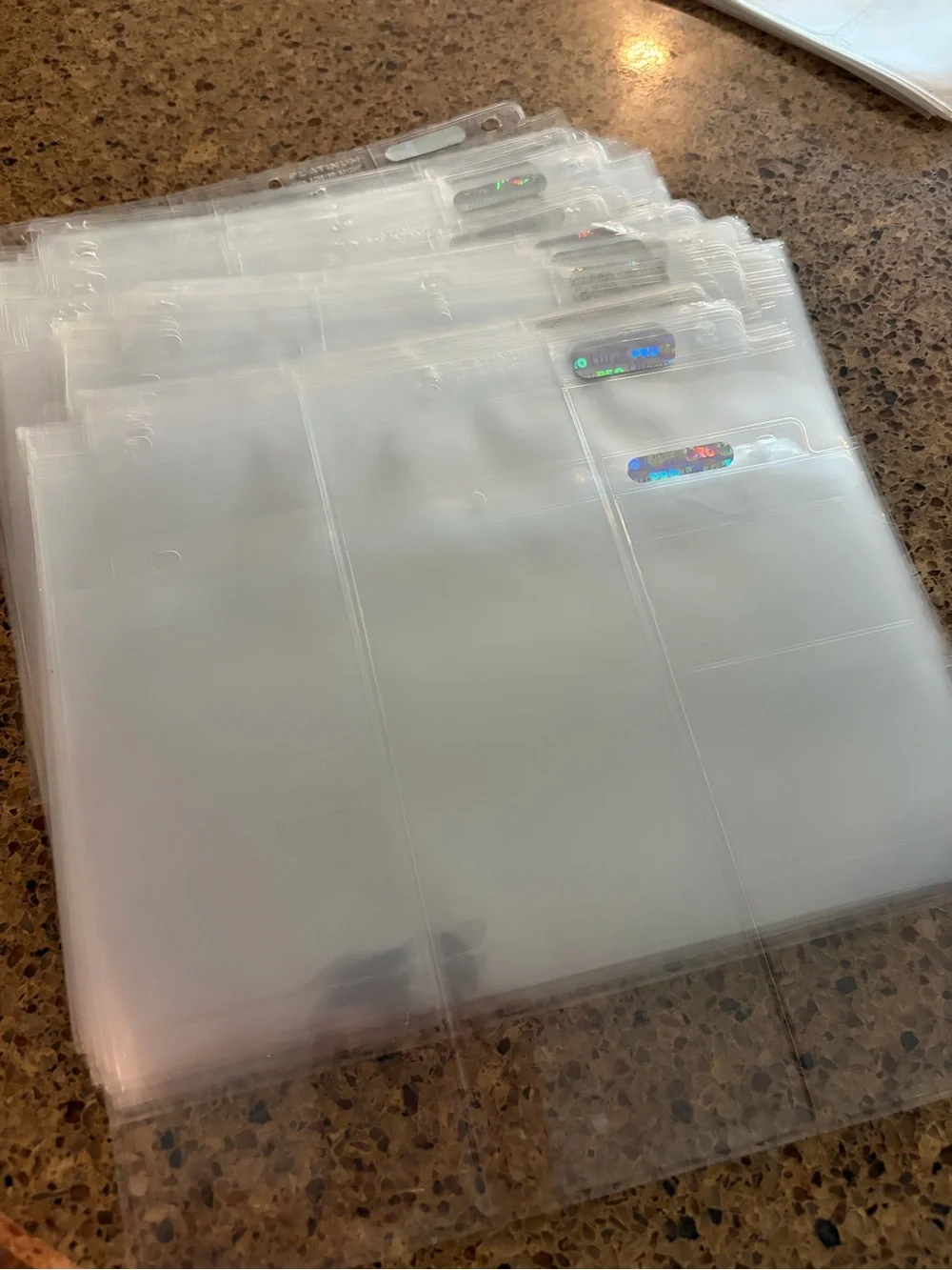 Clear Plastic Protective Pages for Collectibles